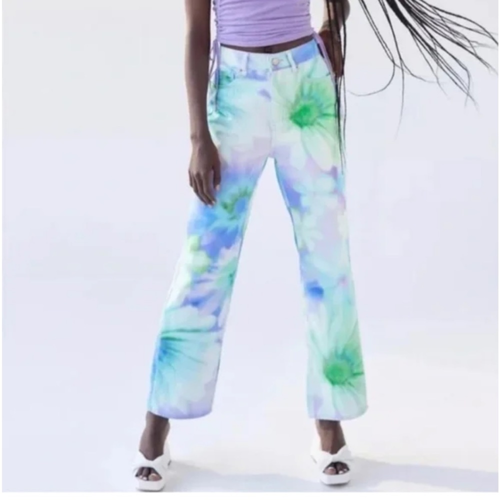 UO Y2K floral jeans